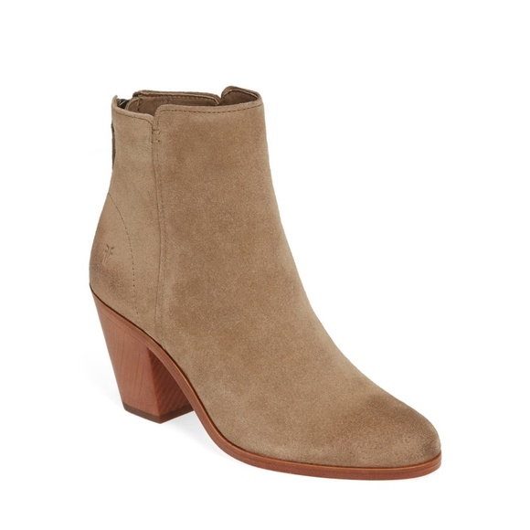 ✨FRYE✨ NWOB Cameron Suede Ankle Boot Bootie in Beige Sz US 9.5M - Picture 5 of 9